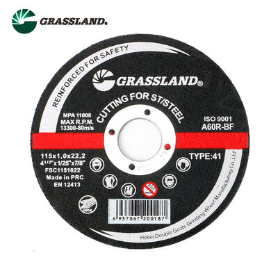 GRASSLAND 4.5 "Δίσκοι κοπής μετάλλων 115mm X 1.0mm X 22.2mm για κοπή ανοξείδωτου χάλυβα χωρίς ρύπανση