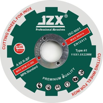 T41 115X1.2X22mm τέμνων δίσκος Inox πάχους 4,5» 1mm