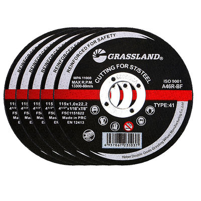 Επίπεδοι τέμνοντες δίσκοι μετάλλων 115x1x22mm 4.5inch λειαντικοί για τους μύλους γωνίας