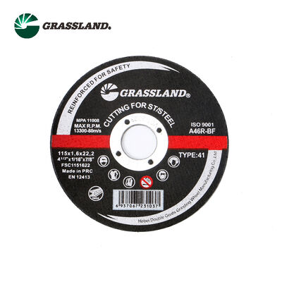GRASSLAND 4.5 "Σκάβοι κοπής από ανοξείδιο 115 X 1.6 για την απαλλαγμένη από μόλυνση κοπή από ανοξείδωτο χάλυβα