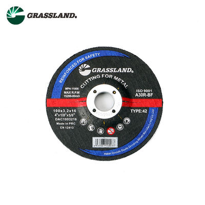 100X3X16mm αλέθοντας δίσκοι κεντρικών μετάλλων 4 ιντσών πιεσμένοι T42