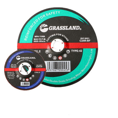 4in 100mm X 6.0mm X 16mm συνδεμένοι λειαντικοί τροχοί άλεσης για το μέταλλο
