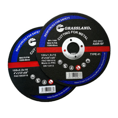 24# λειαντικό μέταλλο 100x1.2x16mm τριξιμάτων τέμνοντες δίσκοι Inox για το ανοξείδωτο