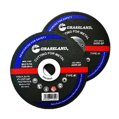 Δίσκοι λείανσης μετάλλων 105 X 1 X 16 MM με πολυεπίπεδο πλέγμα από ίνες γυαλιού και υλικό συγκόλλησης ρητίνης