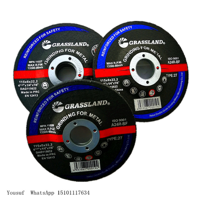 5» μέταλλο 125 X 6 X 22.23mm λειαντικός τύπος 27 τροχών άλεσης