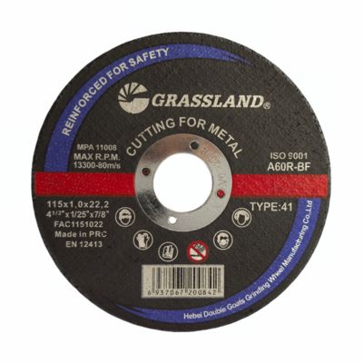 Δίσκοι λείανσης μετάλλων 115 X 1 X 22.2 MM με πολυεπίπεδο πλέγμα από ίνες γυαλιού και υλικό συγκόλλησης ρητίνης